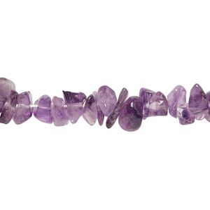 Amethyst 1pkg1, chip bead natural 18 inch small