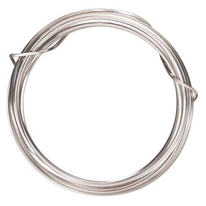 Wire, ParaWire™, titanium-finished copper, square, 18 gauge. Sold per 4-yard section.