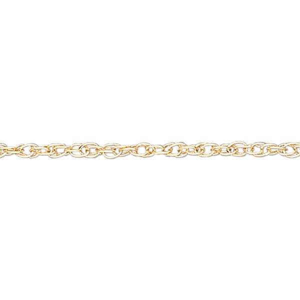 Chain, Gossamer™, 14Kt gold-filled, 1mm triple rope. Sold per pkg of 5 feet. image number 0