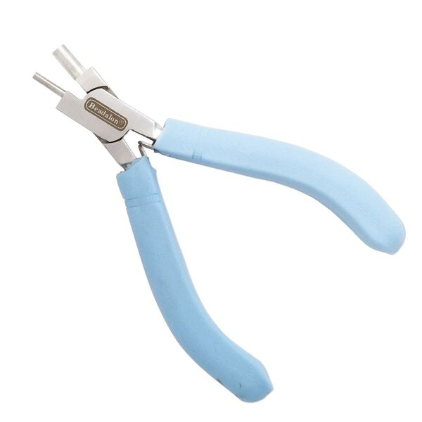 Pliers memory wire finisher steel 1pk Beadalon®, 4.25 inch mixed colors image number 0