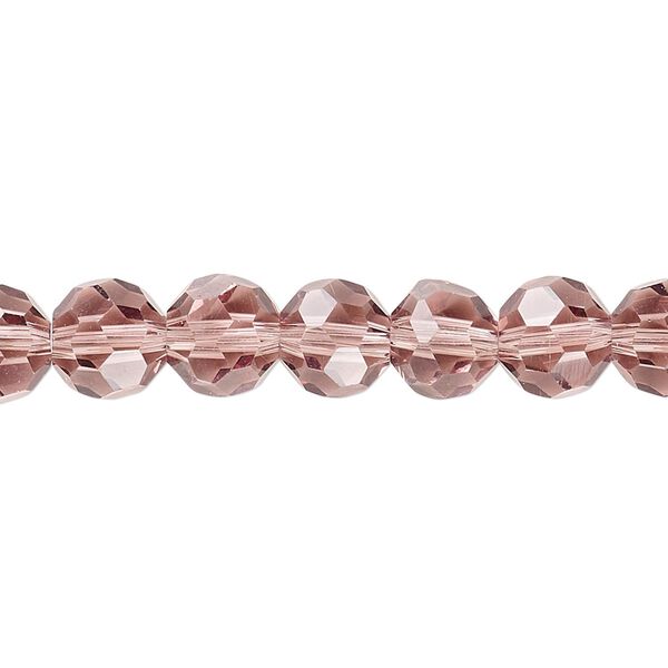 Bead 1pk 32 facets transparent medium purple, Celestial Crystal® 8mm round 15.5-16 inch image number 0