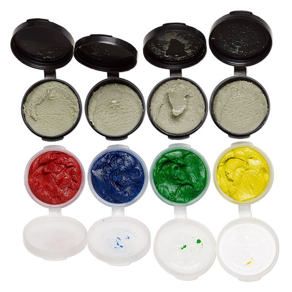 Adhesive, Apoxie® Sculpt, epoxy and polymer resin, assorted primary colors. Sold per 0.4-pound pkg. image number 0