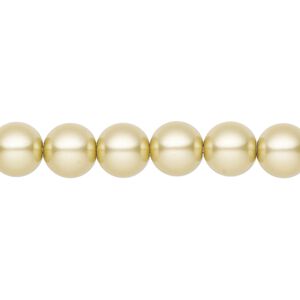 Pearl 25pk vanilla, Preciosa Czech crystal 8mm round