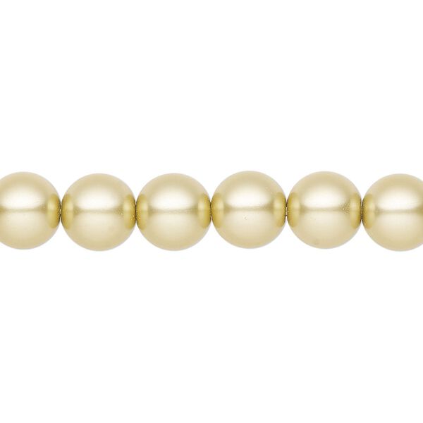 Pearl 25pk vanilla, Preciosa Czech crystal 8mm round image number 0