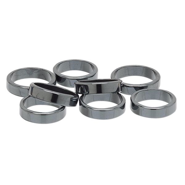 Hemalyke™ 1pkg100, flat ring mix 6mm wide image number 0