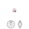 Drop 12pk crystal antique pink, Crystal Passions® 6mm pendant mini disk 6428 image number 0