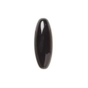 Black onyx 1pkg2, calibrated oval cab 22x8mm