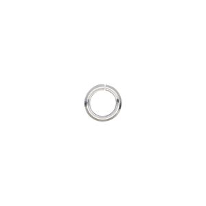 Jump ring, silver-plated brass, 8mm round diamond wire, 5.5mm inside diameter, 16 gauge. Sold per pkg of 50.