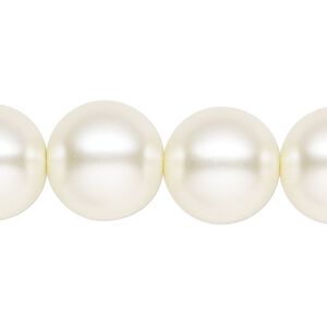 Pearl 1pk cream, Celestial Crystal® 16mm round 15.5-16 inch