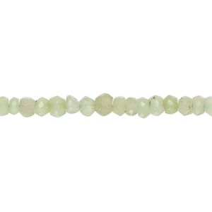 Chrysoprase 1pkg1, hand-cut faceted rondelle bead natural 14 inch 4x3mm-5x4mm / 4mm