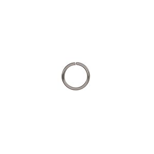 Jump ring, stainless steel, 8mm round, 6.4mm inside diameter, 20 gauge. Sold per pkg of 500.
