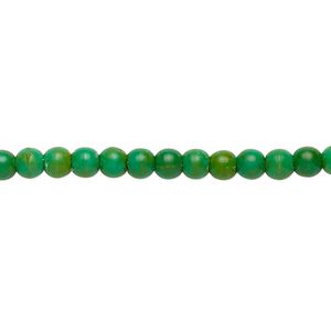 Magnesite 1pkg1, round bead 15 inch 4mm