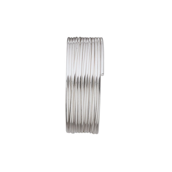 Wire, stainless steel, soft, half-round, 21 gauge. Sold per pkg of 12 meters. image number 0