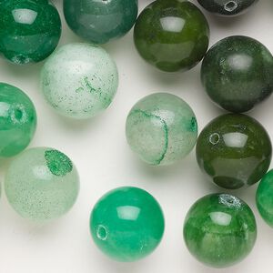 Quartz 1pkg1, round bead 2 oz mix 11-13mm