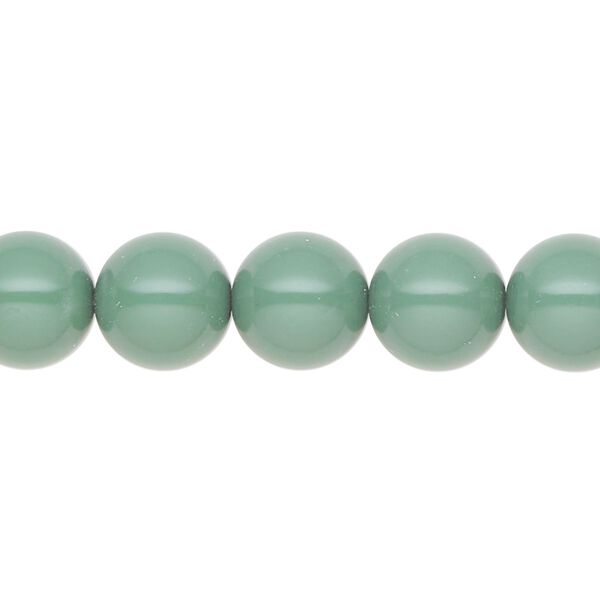 Pearl 50pk sage green, Preciosa Czech crystal 10mm round image number 0