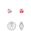 Drop 720pk light Siam shimmer, Swarovski® 6mm pendant mini disk 6428 image number 0