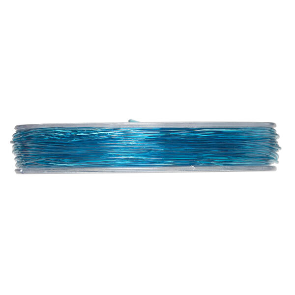 Cord, Powercord&reg;, elastic, turquoise, 0.8mm, 8.5-pound test. Sold per 25-meter spool. image number 1