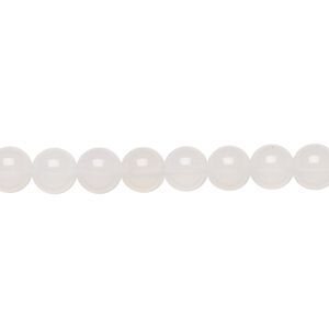 White agate 1pkg1, round bead natural 15.5-16 inch 6mm