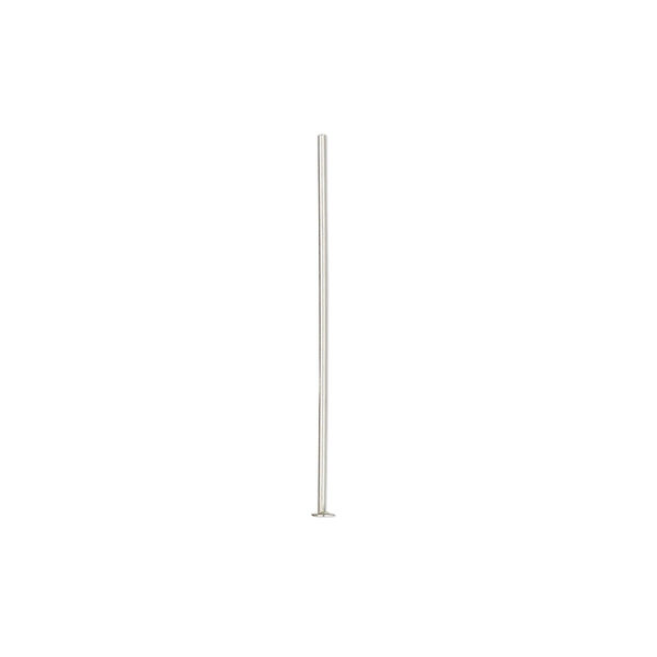 Head pin, stainless steel, 1 inch, 24 gauge. Sold per pkg of 50. image number 0