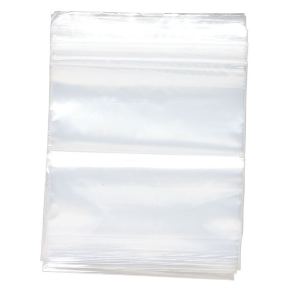 Bag, Tite-Lip&trade;, plastic, clear, 8x8-inch top zip. Sold per pkg of 1,000. image number 0