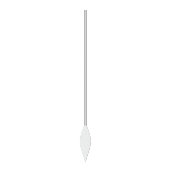 Paddle pin, silver-plated brass, 1-1/2 inch spear style, 22 gauge. Sold per pkg of 100. image number 0
