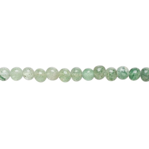 Green aventurine 1pkg1, hand-cut pebble bead natural 14 inch mini image number 0