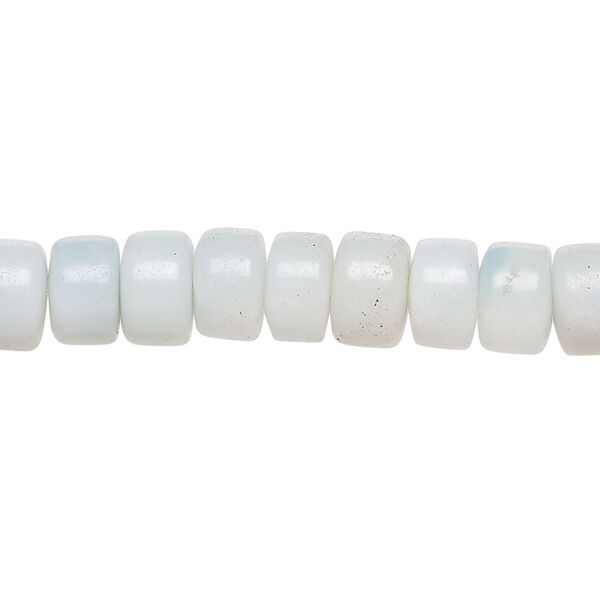 Amazonite 1pkg1, heishi bead natural, 15 inch 8x4mm-8x5mm light image number 0