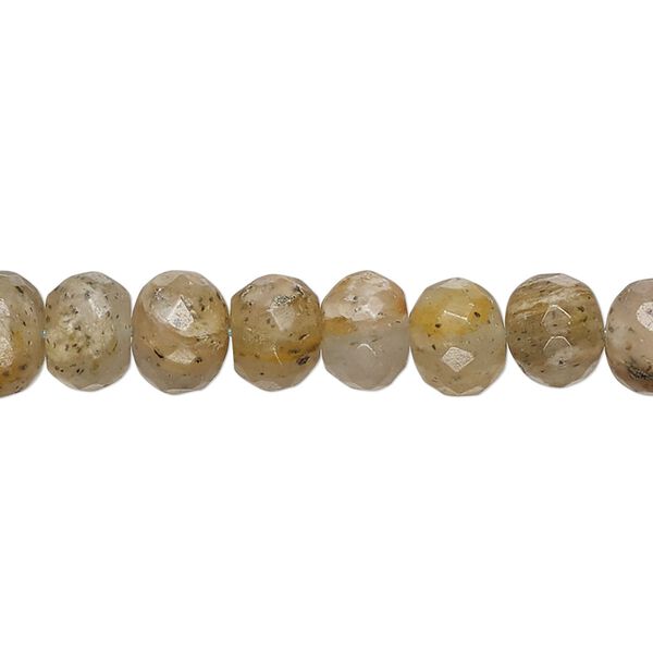 Moss golden beryl 1pkg1, hand-cut faceted rondelle bead 14 inch 7x5mm-8x6mm image number 0