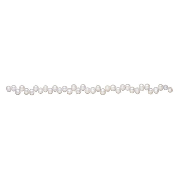 Freshwater pearl 1pkg1, top-drilled rice, 15.5-16 inch soft blue-grey 8x6mm-11x8mm cultured image number 1