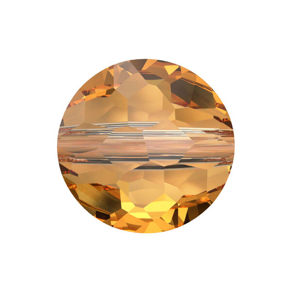 Bead 1pkg4 dark orange (HICT), Crystal Passions® 8mm puffed round 5034 image number 0