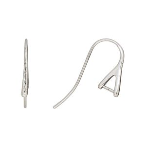 Ear wire fishhook 1pkg2 sterling silver, 15mm / hammered / 4mm grip length setting, 20 gauge antiqued 1 pair