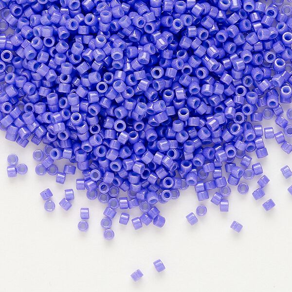 Seed bead, Delica®, glass, pkg/250g, #11 round, opaque bright purple (DB-0661). image number 0