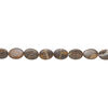 Brown marble 1pkg1, puffed oval bead natural, 15 inch 23x18mm-25x18mm image number 1