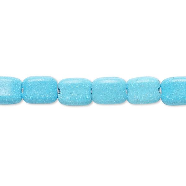Magnesite 1pkg1, rounded flat rectangle bead 15 inch 8x7mm image number 0