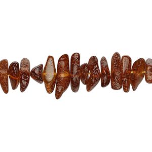 Amber 1pkg1, chip bead dark 15.5-16 inch large