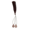 Coffee moonstone 1pkg2, hand-cut top-drilled puffed kite bead natural B grade, 17x10mm image number 1