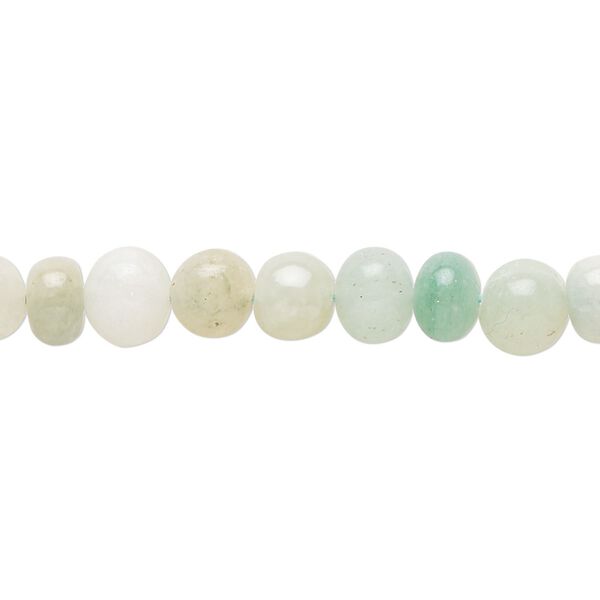 Multi-beryl 1pkg1, hand-cut rondelle / round bead 14 inch 6x4mm-7x6mm / 6-7mm image number 0