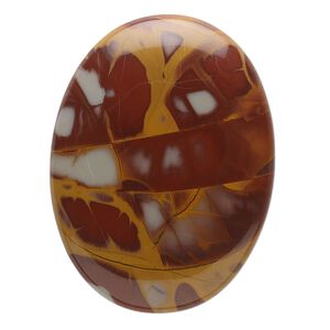Noreena jasper 1pkg1, calibrated oval cab natural 40x30mm