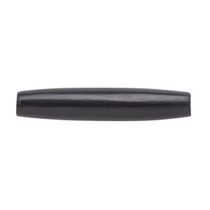 Bead, horn (dyed), black, 38x6mm-38x8mm hand-cut hairpipe, Mohs hardness 2-1/2. Sold per pkg of 24.