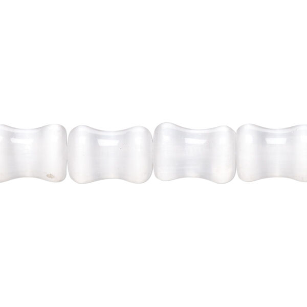 Selenite 1pkg1, bamboo bead B grade, 15.5-16 inch 12x8mm image number 0