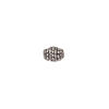 Bead, pewter (tin-based alloy), pkg/1, antiqued, 10x7mm beaded oval. image number 0