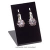 Display, earring, acrylic, black, 3 x 2 x 2-1/2 inches. Sold per pkg of 2. image number 1