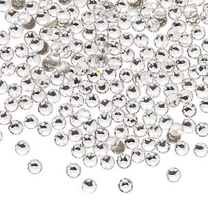 Round stone 144pk crystal foil back, Crystal Passions® 3mm light round PP24 1098