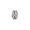 Bead 1pkg1 sterling silver, 13x9mm rose, electroformed / antiqued JBB Findings image number 1