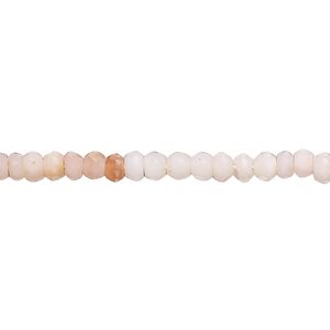 Pink opal 1pkg1, hand-cut faceted rondelle bead natural 13 inch 3x2mm-4x3mm