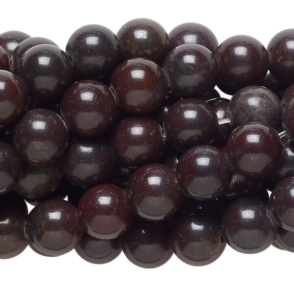 Brecciated jasper 1pkg10, round bead natural C grade, 15.5-16 inch 8mm image number 0
