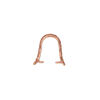 Bail, ice-pick, red bronze, 15x8mm fancy shield with leafy vine design, 12mm grip length. Sold individually. image number 1