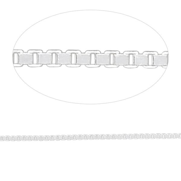 Chain 1pkg1 Gossamer™, sterling silver, 1.5mm Venetian box. 5 feet. image number 0
