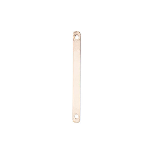 Link, 14Kt rose gold-filled, 26x2mm bar. Sold per pkg of 6. image number 0