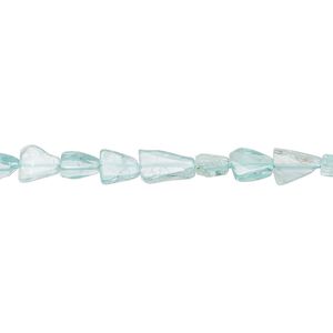 Apatite 1pkg1, hand-cut flat triangle bead natural 13 inch 4x4x4mm-8x8x6mm